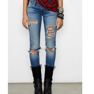 Ralph Lauren Denim & Supply Distressed Skinny Jeans